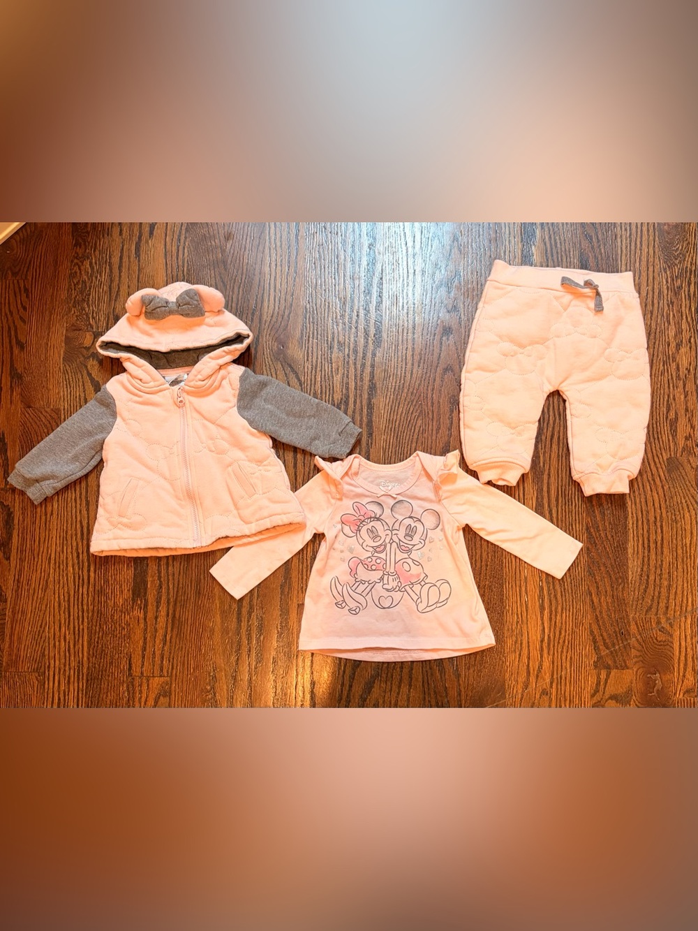 Disney pink and Gray Minnie 3-Piece Outfit